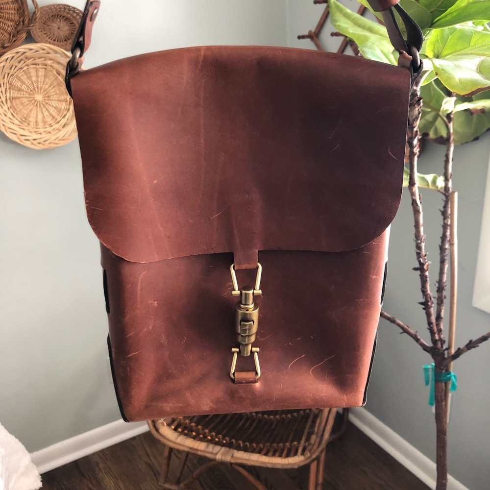 Italian Leather messenger bag